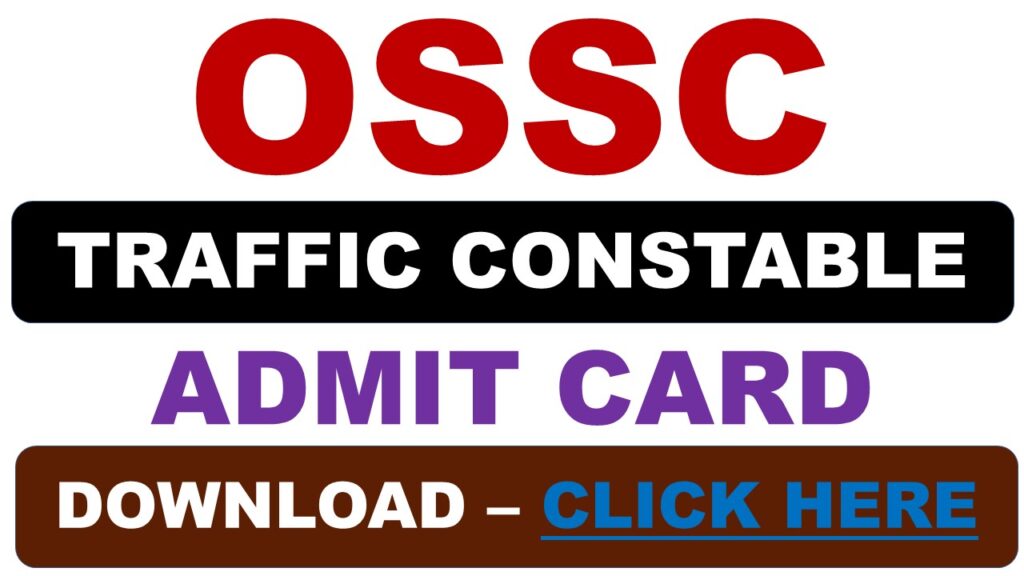 OSSC Traffic Constable Recruitment 2024