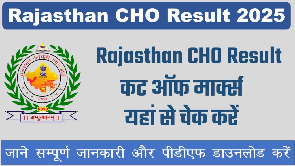 RSSB Community Health Officer Result