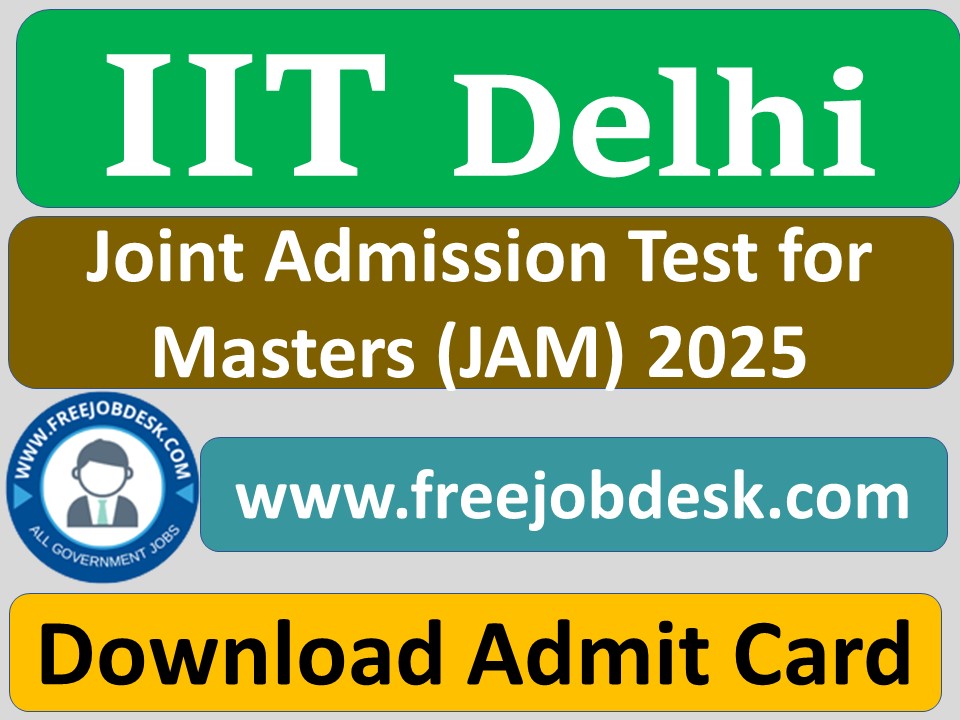 JAM 2025 Admit Card