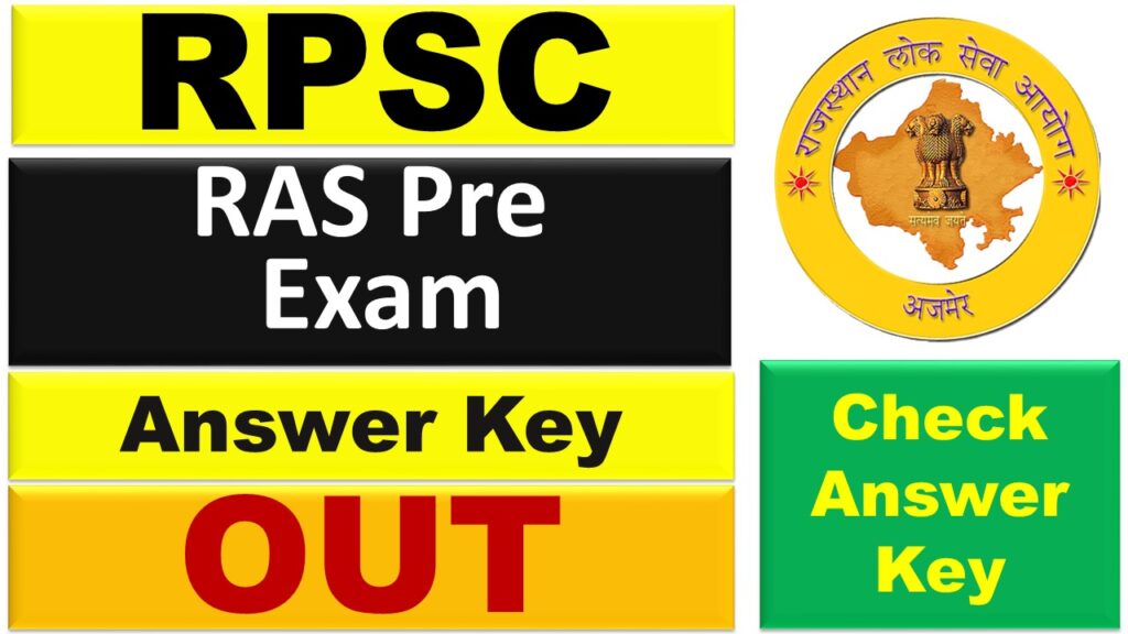 RPSC RAS Pre Exam 2024 Answer Key